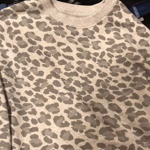 American Eagle Oversized Cheetah Sweater